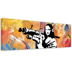 Paveikslas Banksy Mona Lisa Bazooka цена и информация | Репродукции, картины | pigu.lt