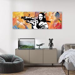 Paveikslas Banksy Mona Lisa Bazooka цена и информация | Репродукции, картины | pigu.lt