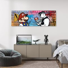 Paveikslas Banksy Super Mario and Cop цена и информация | Репродукции, картины | pigu.lt