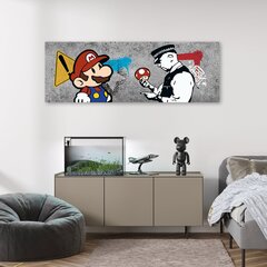 Paveikslas Banksy Super Mario and Cop цена и информация | Репродукции, картины | pigu.lt