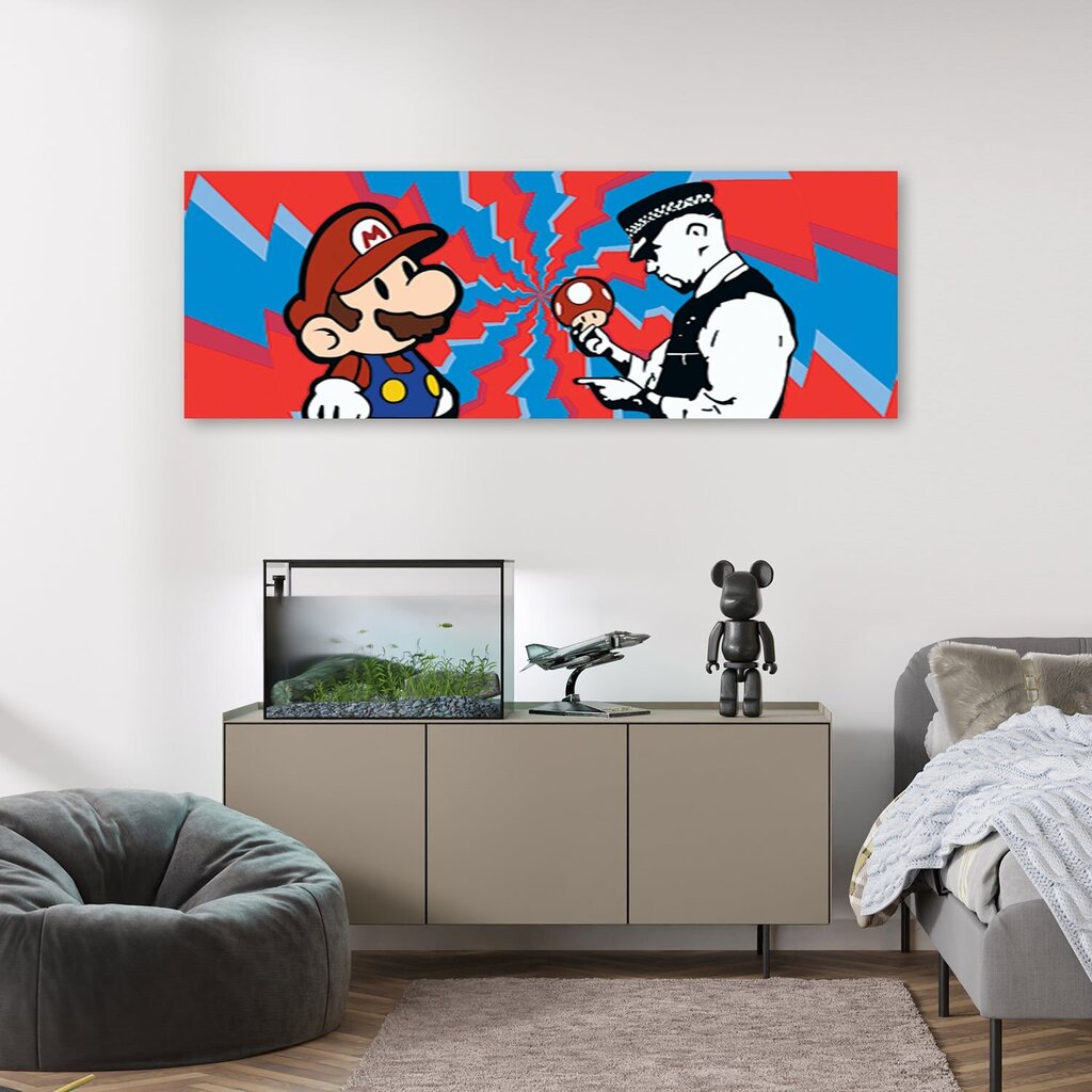 Paveikslas Banksy Super Mario and Cop kaina ir informacija | Reprodukcijos, paveikslai | pigu.lt