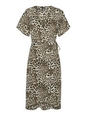 Vero moda женское платье 10287361*06, белый/коричневый 5715511887662 цена и информация | Платья | pigu.lt