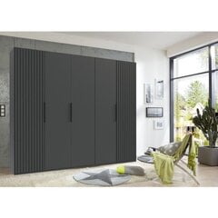 Шкаф 5-дверный Aatrium Andorra, черный цвет цена и информация | Шкафы | pigu.lt