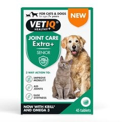 Добавка Vetiq Joint Care для пожилых питомцев в таблетках, 45 шт. цена и информация | Витамины, добавки, средства от паразитов для собак | pigu.lt