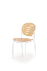 Kėdė Halmar K529, balta/smėlio spalvos kaina ir informacija | Virtuvės ir valgomojo kėdės | pigu.lt