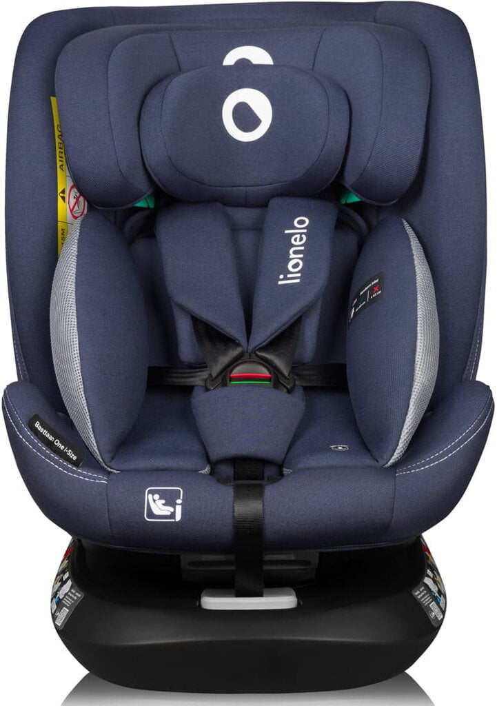 Automobilinė kėdutė Lionelo Bastiaan One I-Size 40-150 cm, navy blue kaina ir informacija | Autokėdutės | pigu.lt