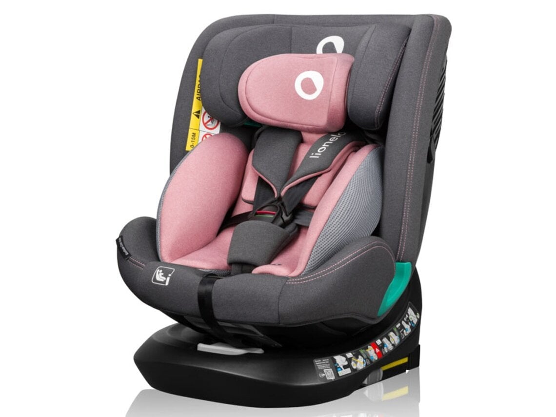 Automobilinė kėdutė Lionelo Bastiaan One I-Size, 40-150 cm, pink rose kaina ir informacija | Autokėdutės | pigu.lt