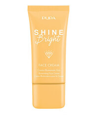 Šviesinantis veido kremas Pupa Milano Shine Bright, 001 Gold, 30 ml kaina ir informacija | Veido kremai | pigu.lt