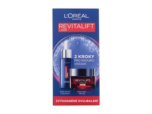 Veido priežiūros rinkinys L'oreal Paris Revitalift Laser moterims: naktinis serumas, 50 ml + dieninis kremas, 50 ml kaina ir informacija | Veido aliejai, serumai | pigu.lt