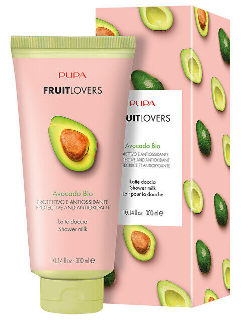 Drėkinamasis kūno pienelis Pupa Bio Fruit Lovers Latte Doccia Avocado, 300 ml цена и информация | Kūno kremai, losjonai | pigu.lt