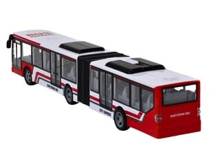 Nuotoliniu būdu valdomas miesto autobusas Lean Toys, raudonas kaina ir informacija | Žaislai berniukams | pigu.lt