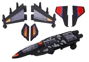 Военный истребитель F35 для детей, черный цена и информация | Игрушки для мальчиков | pigu.lt