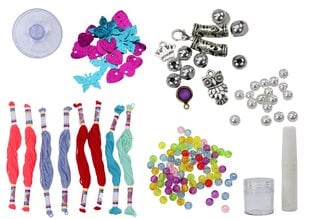 Papuošalų gamybos mašina su priedais Lean Toys, įvairių spalvų kaina ir informacija | Žaislai mergaitėms | pigu.lt