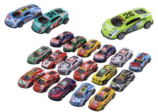 Lenktyninių sportinių automobilių rinkinys Lean Toys, įvairių spalvų, 20 vnt. kaina ir informacija | Žaislai berniukams | pigu.lt