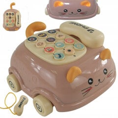 Vaikiškas interaktyvus telefonas Kačiukas kaina ir informacija | Žaislai kūdikiams | pigu.lt