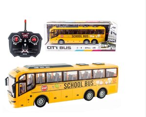 Nuotoliniu būdu valdomas autobusas, geltonas kaina ir informacija | Žaislai berniukams | pigu.lt