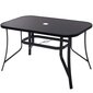 Sodo stalas Springos GF0077, juodas kaina ir informacija | Lauko stalai, staliukai | pigu.lt