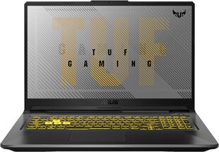 Asus TUF Gaming A17 (2021) 17.3", AMD Ryzen 7 4800H, 16GB, 512GB SSD, WIN 10, Juodas цена и информация | Ноутбуки | pigu.lt