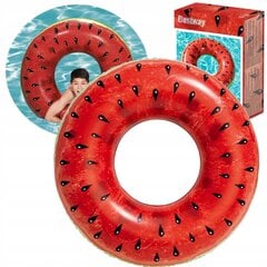 Plaukimo ratas Bestway, 116x88 cm, raudonas kaina ir informacija | Pripučiamos ir paplūdimio prekės | pigu.lt