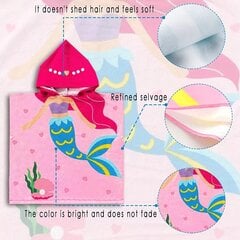 Детское пончо-полотенце с капюшоном Русалка цена и информация | Полотенца | pigu.lt