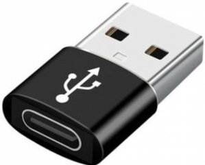 Adapteris Gembird USB AM to Type-C Female Black kaina ir informacija | Adapteriai, USB šakotuvai | pigu.lt