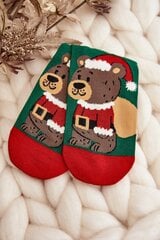 Kalėdinės kojinės moterims, žalios kaina ir informacija | Moteriškos kojinės | pigu.lt
