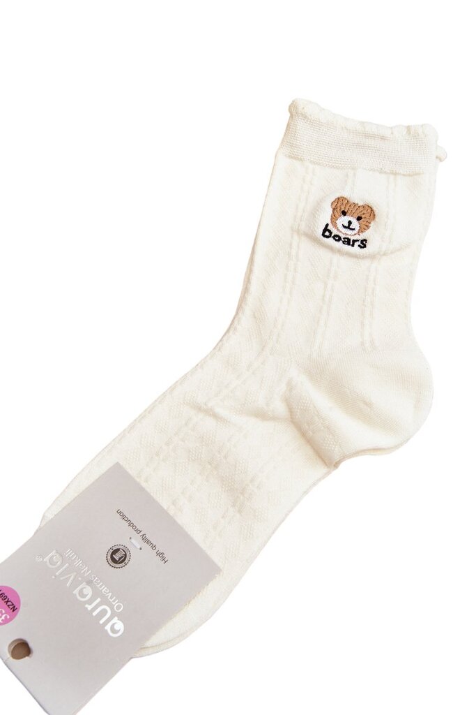 Kojinės moterims Aura Via 825949340, baltos kaina ir informacija | Moteriškos kojinės | pigu.lt