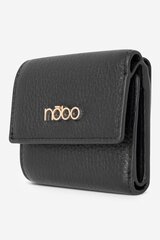 Moteriška maža natūralios odos piniginė Nobo NPUR-LR110-C020 Juoda 769443255 kaina ir informacija | Piniginės, kortelių dėklai moterims | pigu.lt