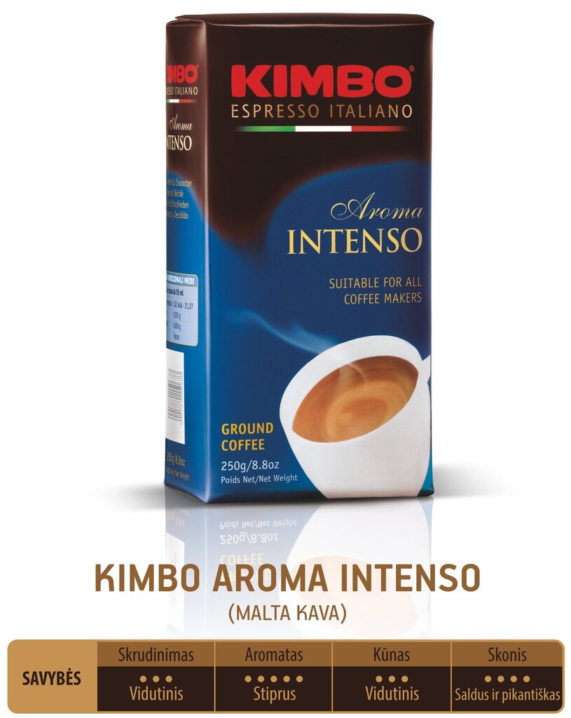 Malta kava Kimbo Aroma Intenso, 250g цена и информация | Kava, kakava | pigu.lt