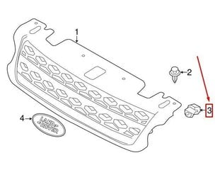 Priekinio bamperio grotelių spaustukas Land Rover LR018173, 1 vnt. kaina ir informacija | Auto reikmenys | pigu.lt