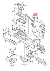 Daiktadėžės įdėklas VAG 8W28633014PK, 1 vnt. kaina ir informacija | Auto reikmenys | pigu.lt