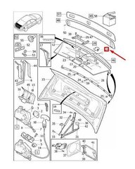Galinio bagažinės dangčio kištukas Volvo 30634231, 1 vnt. kaina ir informacija | Auto reikmenys | pigu.lt