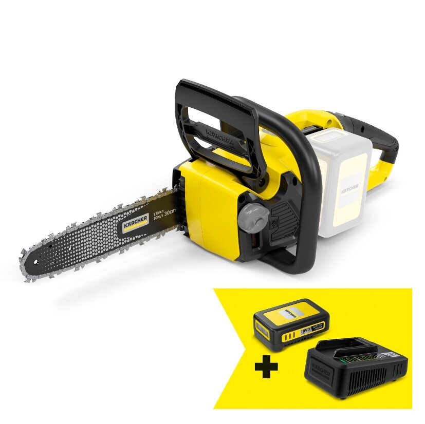 Akumuliatorinis Karcher pjūklas CNS 18-30 + Starter kit 18/25 kaina ir informacija | Vejapjovės, žoliapjovės | pigu.lt