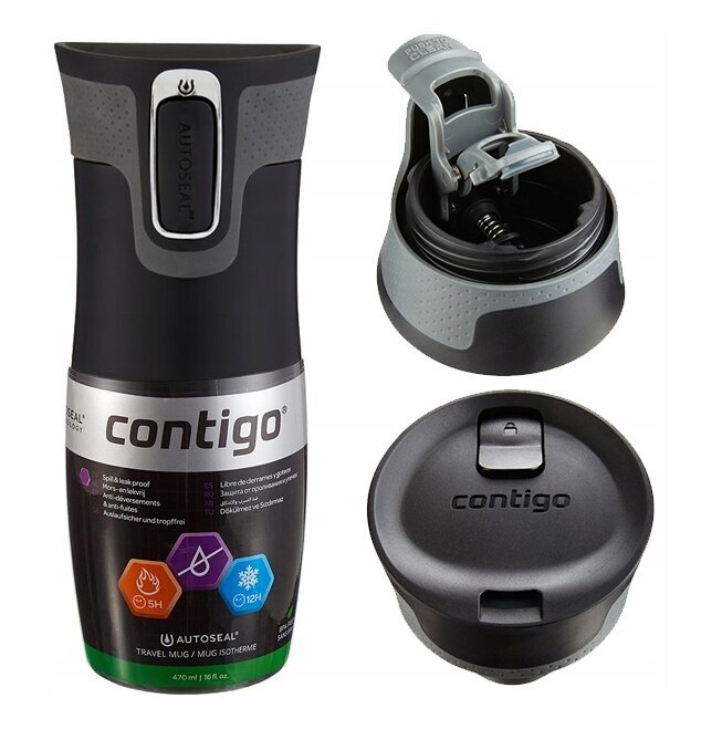 Contigo termopuodelis West Loop 2.0, 470 ml kaina ir informacija | Termosai, termopuodeliai | pigu.lt