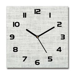 Sieninis laikrodis Baltas lininis audinys kaina ir informacija | Laikrodžiai | pigu.lt