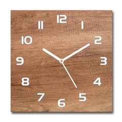 Sieninis laikrodis Medinis fonas цена и информация | Часы | pigu.lt