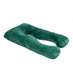 Подушка для сна и кормления П-образная МКС Коричневый, 100х150 см цена и информация | Подушки | pigu.lt