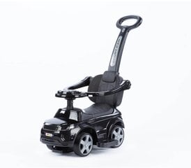 Paspiriamas vaikiškas automobilis-stumdukas su rankena Rider, juoda kaina ir informacija | Žaislai kūdikiams | pigu.lt