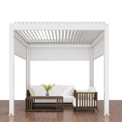 Боковая штора Sky Pergola, 3м, белый цена и информация | Беседки, навесы, тенты | pigu.lt