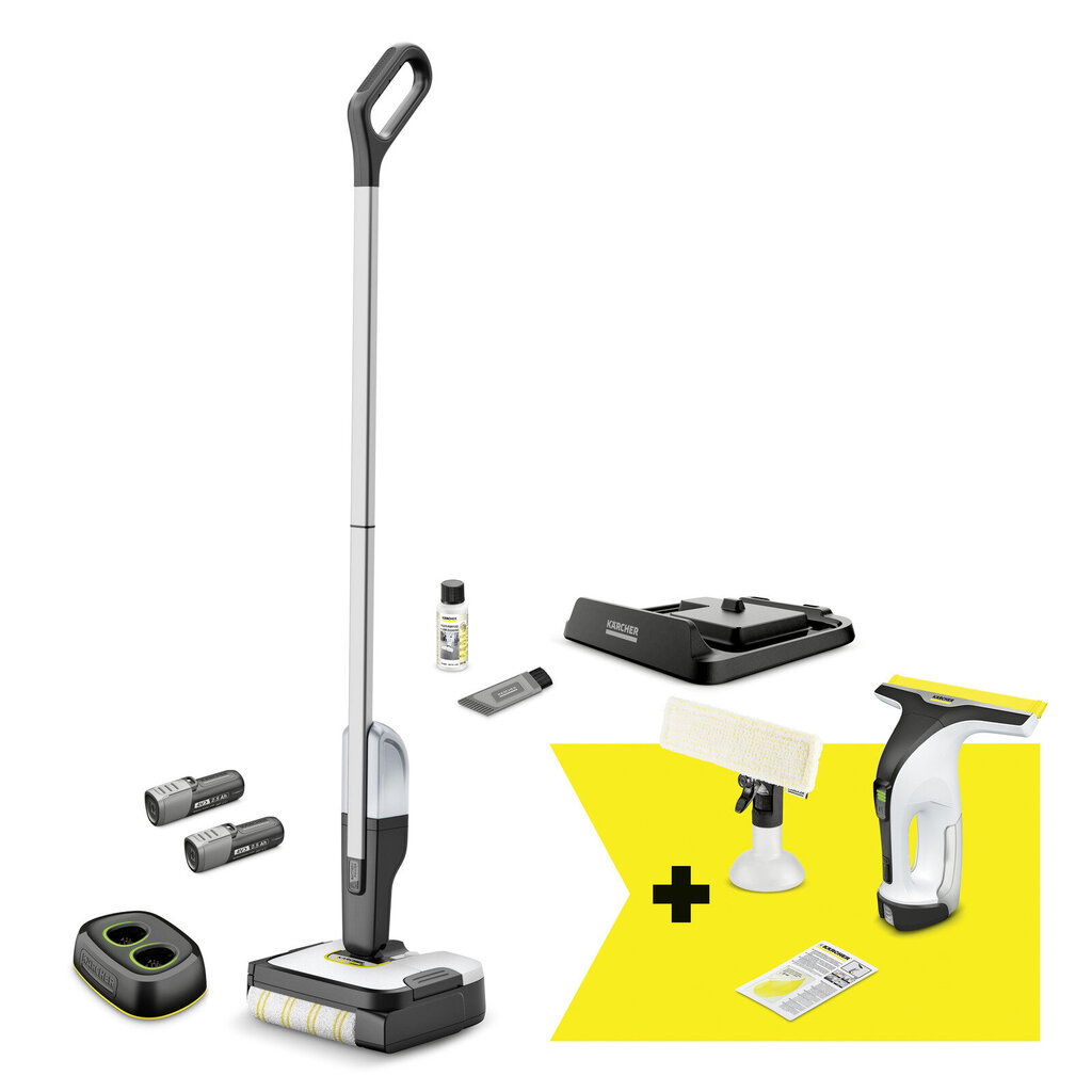 Karcher FC 2-4 Duo + WV 4-4 цена и информация | Garais valantys prietaisai, grindų valytuvai | pigu.lt