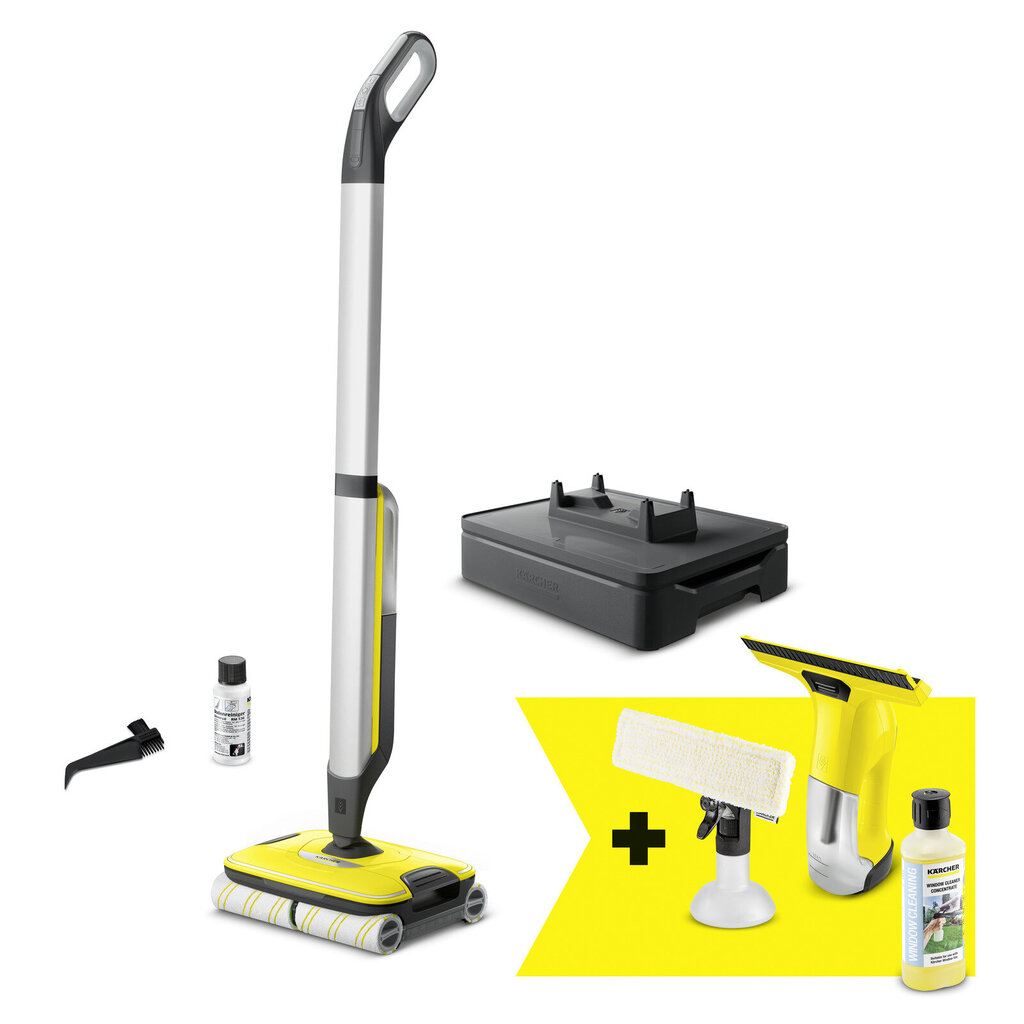 Karcher FC7 Cordless + WV6 цена и информация | Garais valantys prietaisai, grindų valytuvai | pigu.lt