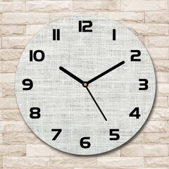 Sieninis laikrodis Baltas lininis audinys kaina ir informacija | Laikrodžiai | pigu.lt
