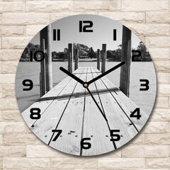 Sieninis laikrodis Medinė prieplauka цена и информация | Часы | pigu.lt