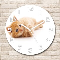 Sieninis laikrodis Raudona katė kaina ir informacija | Laikrodžiai | pigu.lt