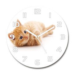 Sieninis laikrodis Raudona katė kaina ir informacija | Laikrodžiai | pigu.lt