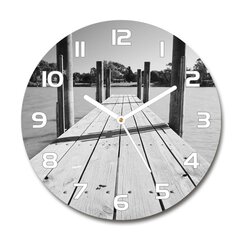 Sieninis laikrodis Medinė prieplauka цена и информация | Часы | pigu.lt
