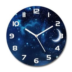 Sieninis laikrodis Žvaigždėtas dangus цена и информация | Часы | pigu.lt