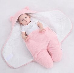 Конверт/спальный мешок для новорожденного 60 - 76 см, розовый цена и информация | Детские подушки, конверты, спальники | pigu.lt