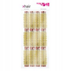 Plaukų voleliai Xhair, 18 mm, metaliniai, 12 vnt. kaina ir informacija | Šepečiai, šukos, žirklės | pigu.lt