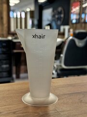 Kirpyklos matavimo taurelė Xhair, plastikinis, 150 ml цена и информация | Косметички, косметические зеркала | pigu.lt